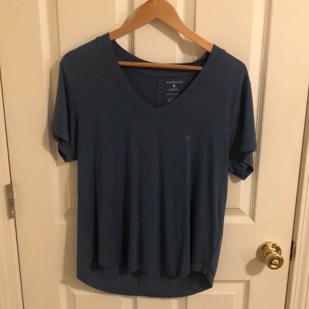 American Eagle Soft & Sexy Navy Tee